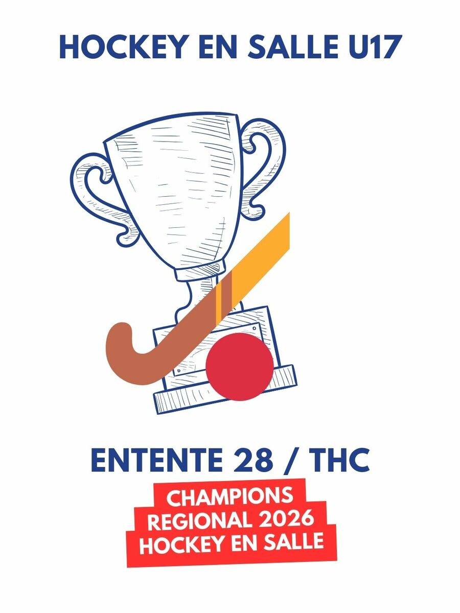 🏆 U17 – Champions régionaux de hockey en salle !
