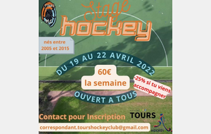 STAGE DE PÂQUES 2022