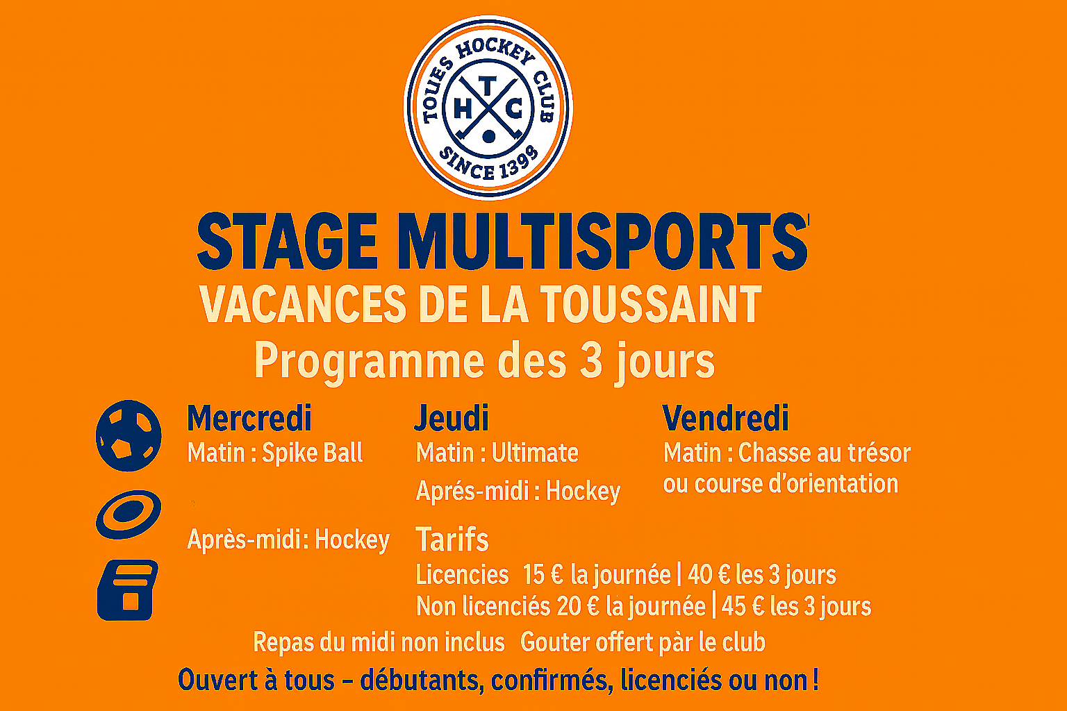 STAGE DE LA TOUSSAINT 2025