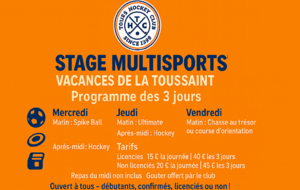 STAGE DE LA TOUSSAINT 2025